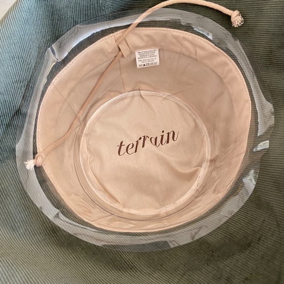 Anthropologie Terrain cotton corduroy green crusher sun hat NWT - Picture 4 of 5